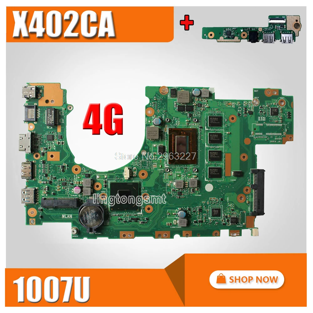 send board+X402CA Motherboard REV2.1 1007 4GMemory For ASUS X502CA X402CA Laptop motherboard X402CA Mainboard X402CA Motherboard send board+X402CA Motherboard REV2.1 1007 4GMemory For ASUS X502CA X402CA Laptop motherboard X402CA Mainboard X402CA Motherboard