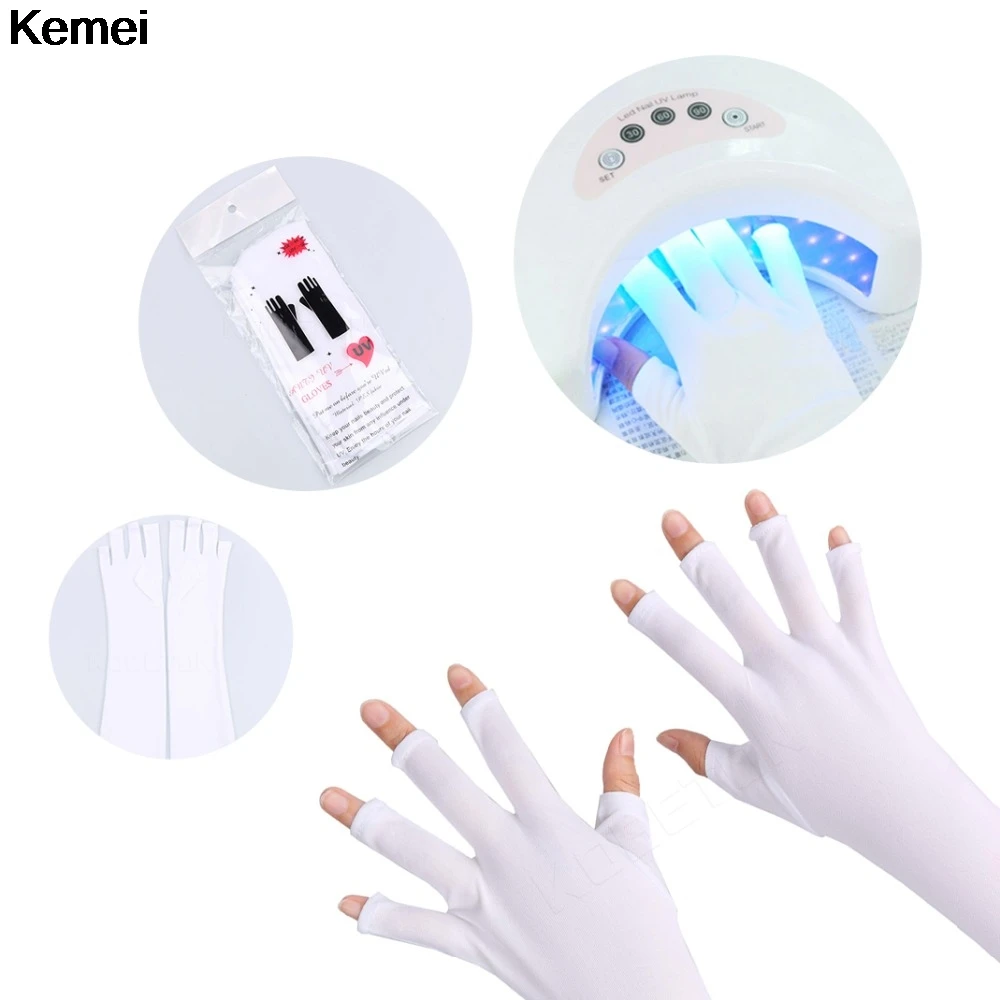 Buy 1 Pair UV Protection Nail Art Anti UV Glove for UV