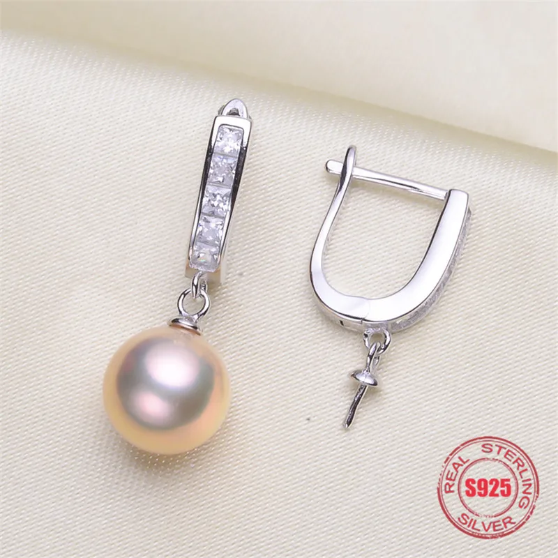 

Genuine S925 Sterling Silver Stud Earrings Dangle Earrings Hoop Earrings Blank Base Supplies for DIY Accessories Jewelry Making