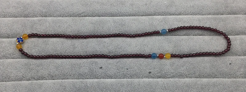 Sinya Girls Four leaves Clover Charms bracelets Strand by high luster quality natural Garnet for lover Mum elastic bangles Hot  (3)