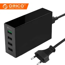 ORICO 4/5 Порты и разъёмы QC2.0 quick charge 2,0 умный рабочий стол мобильного телефона универсальное usb-зарядное устройство быстро Зарядное устройство для samsung iPhone x 8 плюс