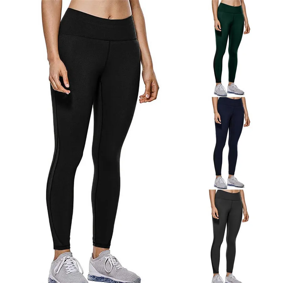 2019 Women's casual sexy yoga fitness pants hip sports yoga pants comfortable breathable push up yoga pants leggings ladies 40J8 (1)