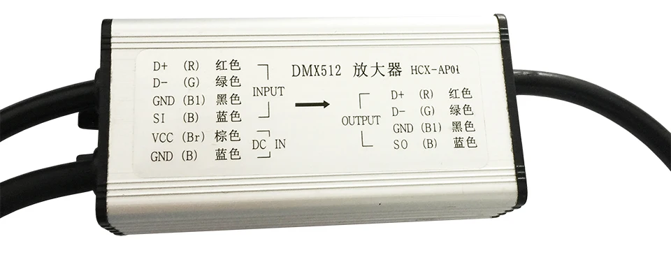 DMX512 RGB декодер три канала, каждый Макс 4A, постоянное напряжение rgb декодер DMX512 протокола. DC12V~ 24 В вход