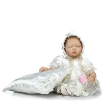 22 inch 55cm Lifelike Doll Reborn Babies For Child Toys Cute Close Eyes Silicone Reborn Baby Dolls Sleeping Doll For Baby Girl