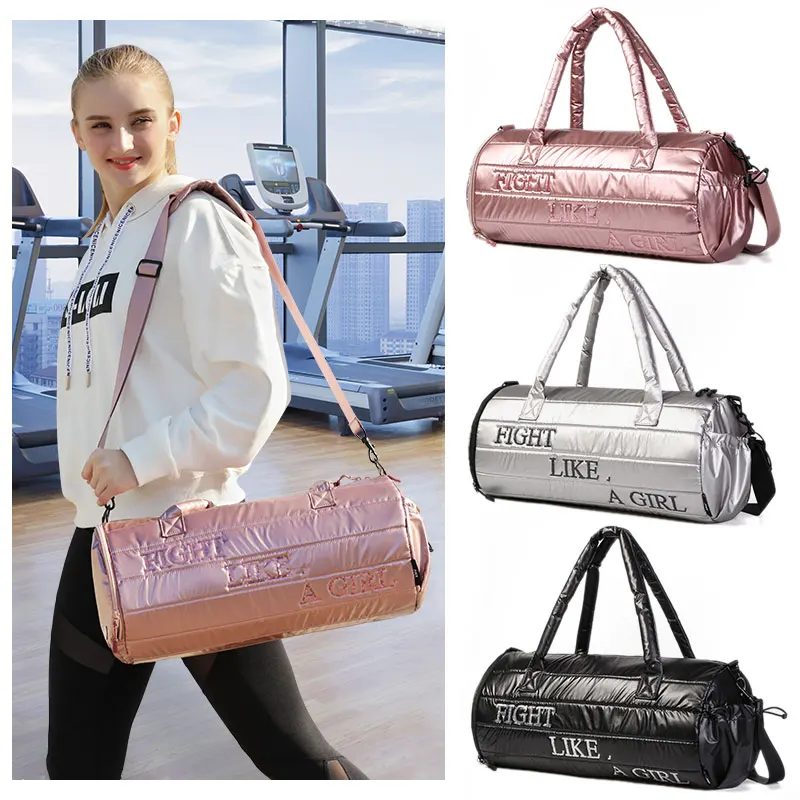 Новинка, женская зимняя сумка-тоут с хлопковой подкладкой для путешествий и плавания, сумка для багажа, женская сумка на плечо, сумка для йоги