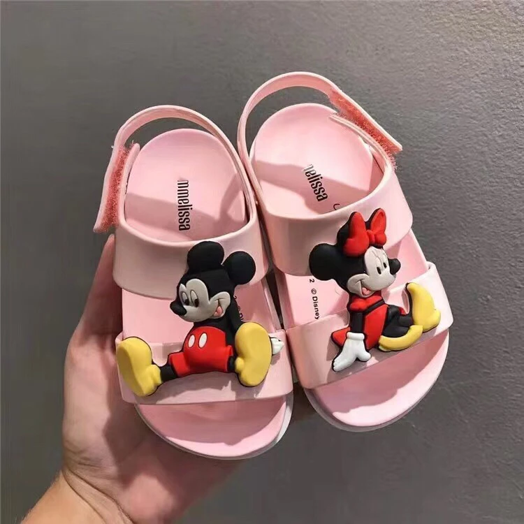 Melissa Ultragirl Микки 2019 новые летние мальчики девочки пластиковые туфли для девочек Нескользящие сандалии детские пляжные сандалии обувь для