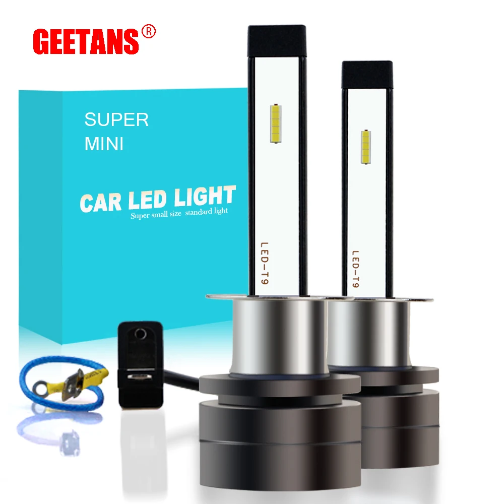 GEETANS 2 шт. H8 H11 Светодиодный лампы H1 HB4 9006 HB3 9005 H10 880 881 H27 H16 светодиодный
