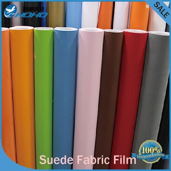 

suede fabric material car wrapping Stickers velvet vinyl car decals film 12"*53"/1.35*0.3m/pcs 3MIL