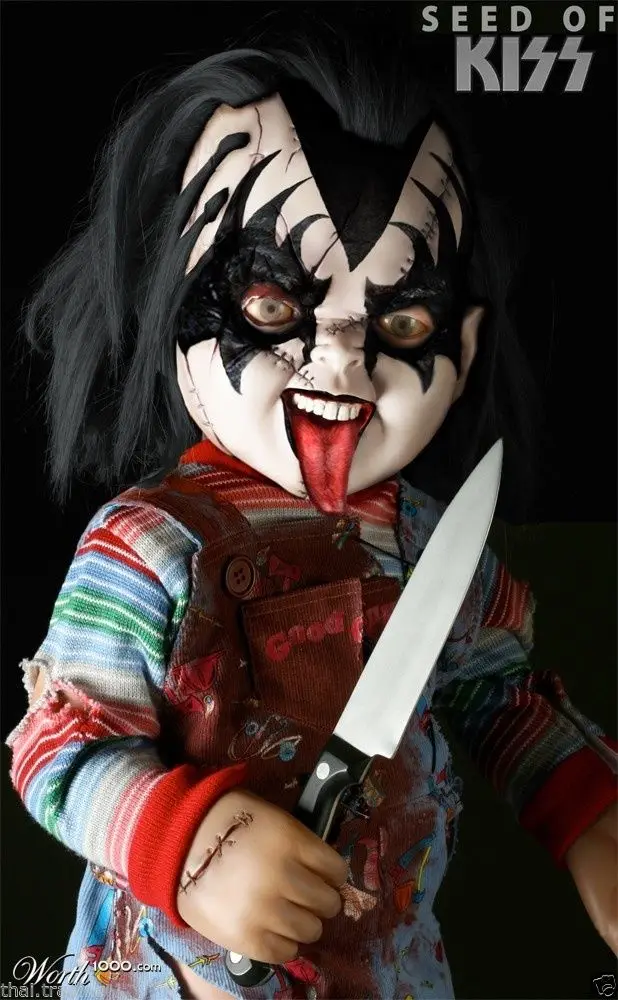 

Chucky Kiss Horror Movie Silk Poster Wall Decor Room Painting 24X36INCH