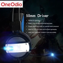 

Oneodio 3.5mm Earphone Gaming Headset Gamer PC Headphone Gamer Stereo Headphones With Microphone Led For Computer PC PS4 XBOX