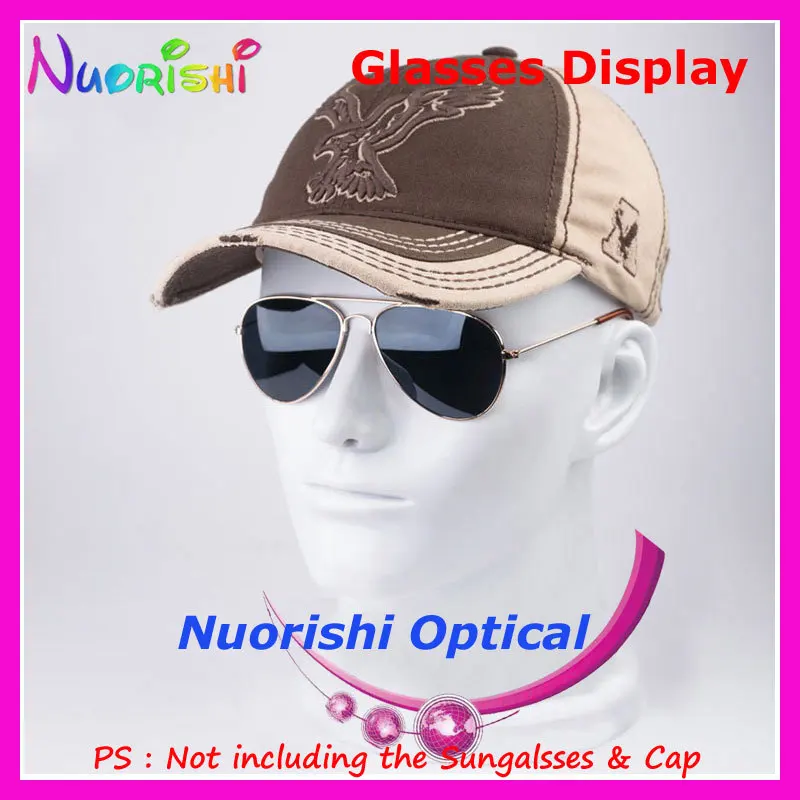 

8 Colors Head Mold Model Display Stands For Showing Eyeglass Sunglasses Eyewear Glasses Cap Headphone Holder CK103 Free Shipping