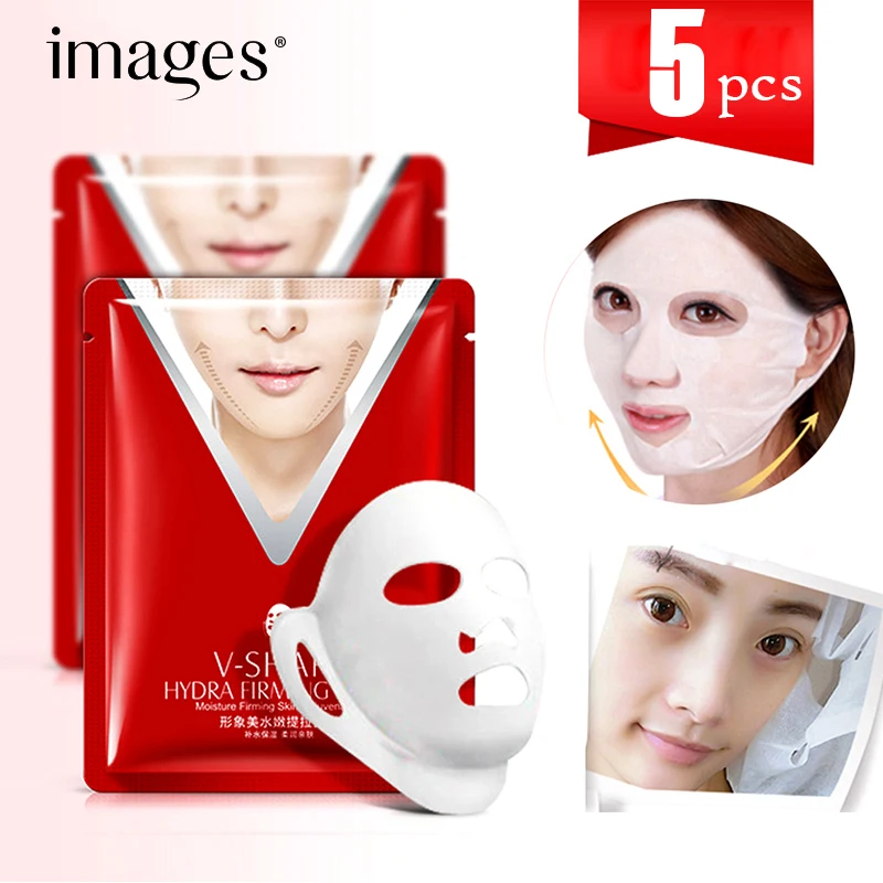 IMAGES V shape face mask skin care mask natural to skin hydrating skin