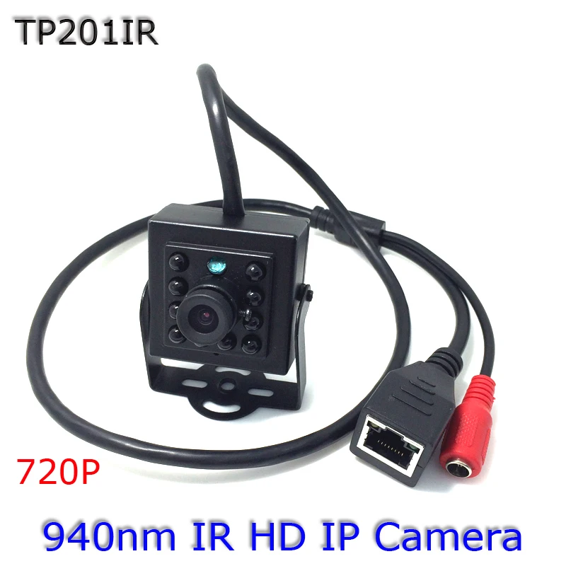 

Mini HD Camera 1.0 MP HD P2P 720p IR 940Nm Night Version IP Camera IP55 Surveillance Cam for Mobile Phone