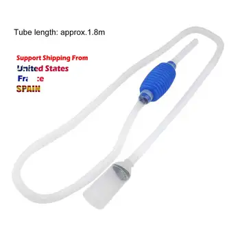 

1.8m Aquarium Cleaning Siphon Gravel Suction Pipe Filter Fish Tank Vacuum Water Change Pump Tools pipe tube for water