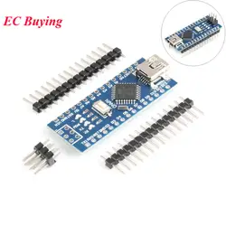 Nano мини USB, макетная плата Nano V3.0 плате контроллера ATmega328P CH340G USB к ttl NANO 3,0 Для Arduino с USB кабель