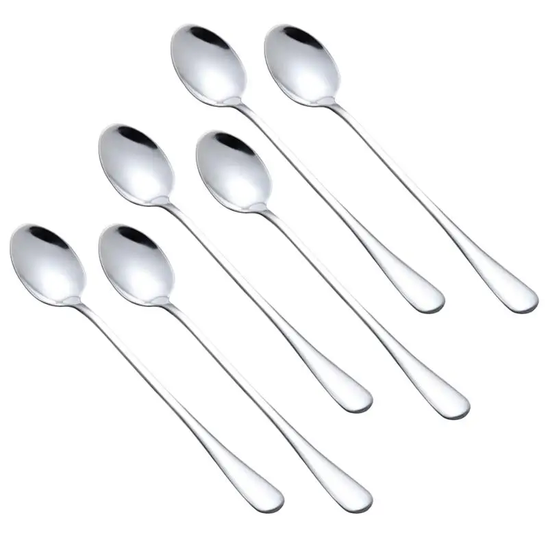 6 Pcs Stainless Steel Coffee Spoon Tea Cup Spoon Tableware Kitchen