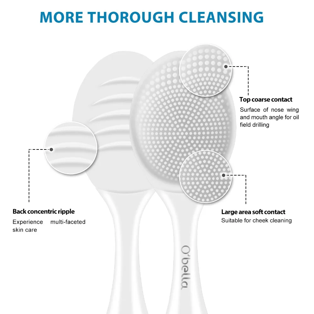 O'bella T10 2-в-1 Ультразвуковая электрическая зубная щетка для Зубная щётка 3 уход режима+ 2 для очищения кожи лица режимов 3 часов USB быстрая зарядка 2 минут Смарт времени