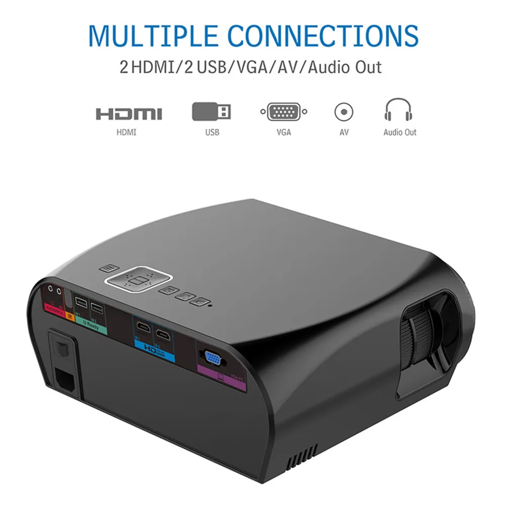 VIVIBRIGHT GP100 проектор для android устройств Full HD 3200 люмен 1080 P wifi Bluetooth светодиодный ЖК