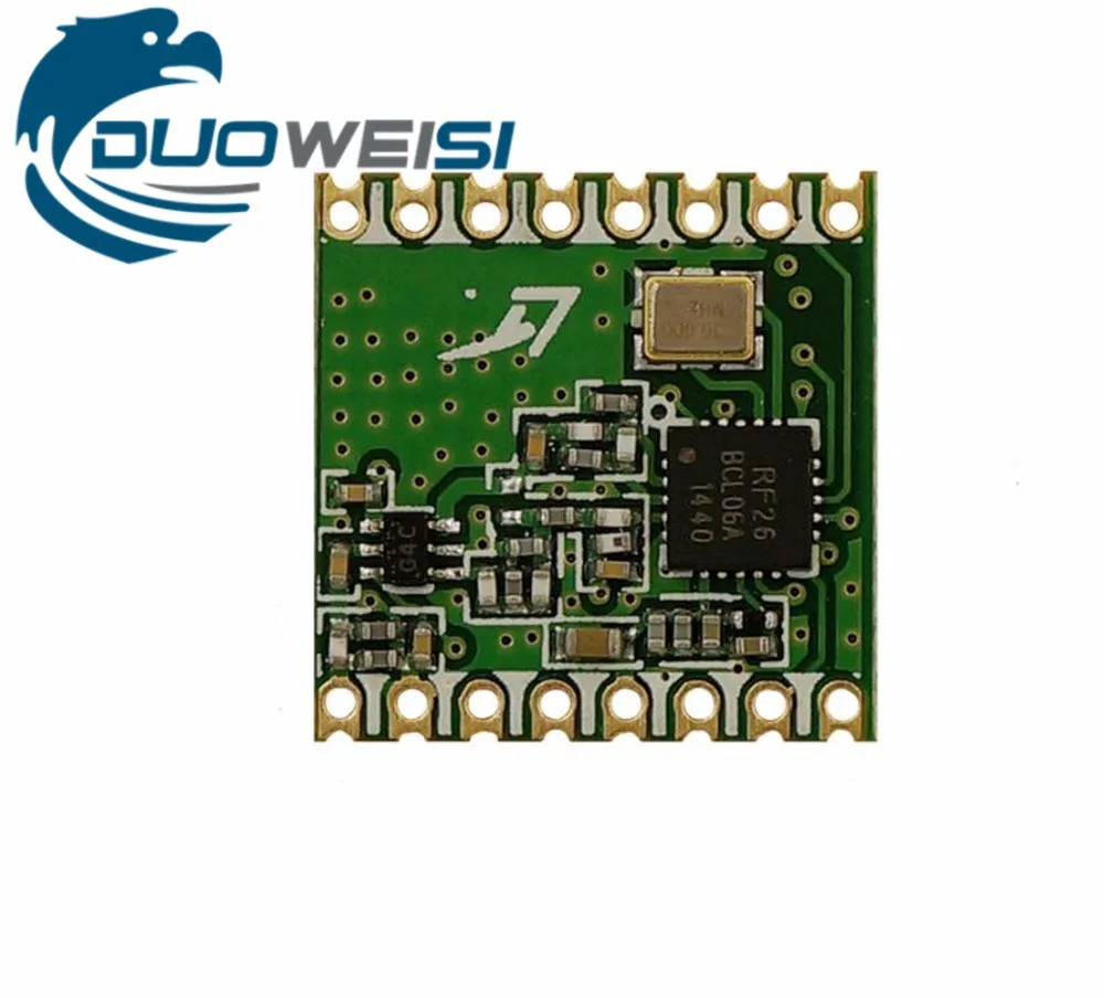 

RFM26 | RFM26W | Wireless transceiver module | FSK | 433MHz | 868MHz | 915MHZ | Smart home | SI4463 | 1500m