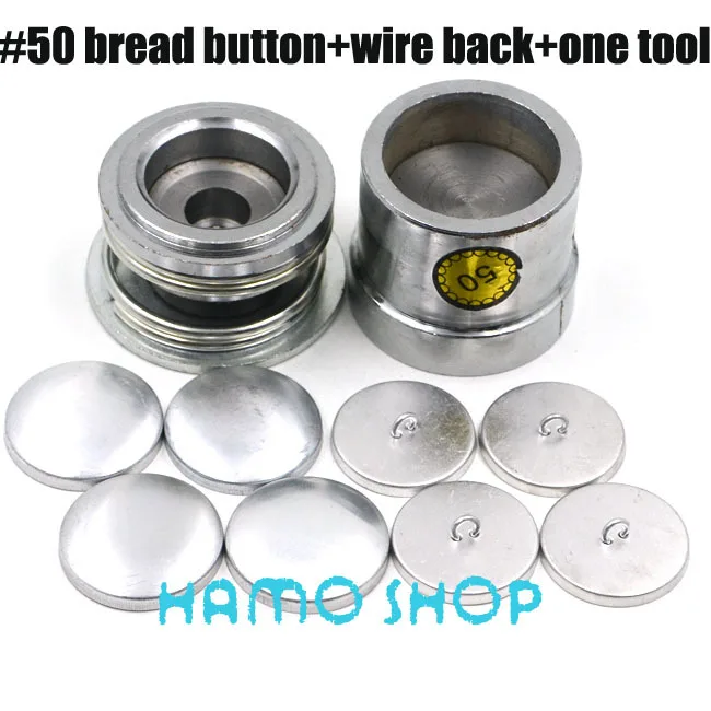 

Free Shipping 50set/lot #50 Round 3.15cm/31.5mm Fabric Aluminum Covered Cloth Button With One Tool Metal For Handmade DIY