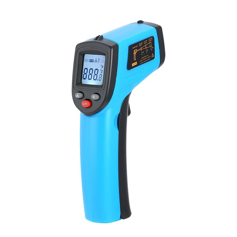 Детский термометр Инфракрасный цифровой электронный лоб бесконтактный термометр с ЖК-дисплеем для ухода за ребенком термопистолет новое поступление - Цвет: Blue