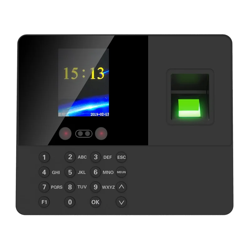 

NETUM Intelligent Attendance Machine Face Fingerprint Password Recognition Mix Biometric Fingerprint Time Clock for Employees Ti