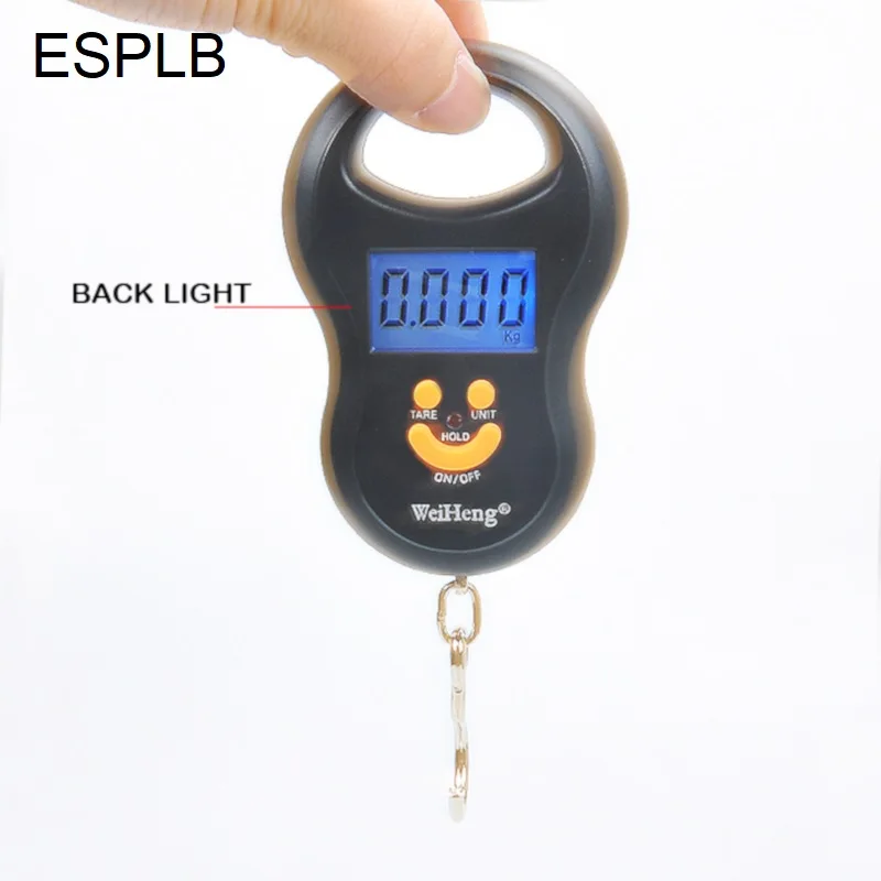 

ESPLB 50KG/10G Hanging Scale Fishing Pocket Portable Digital Scale Electronics Weighing Scale with Backup Light Kg Lb OZ