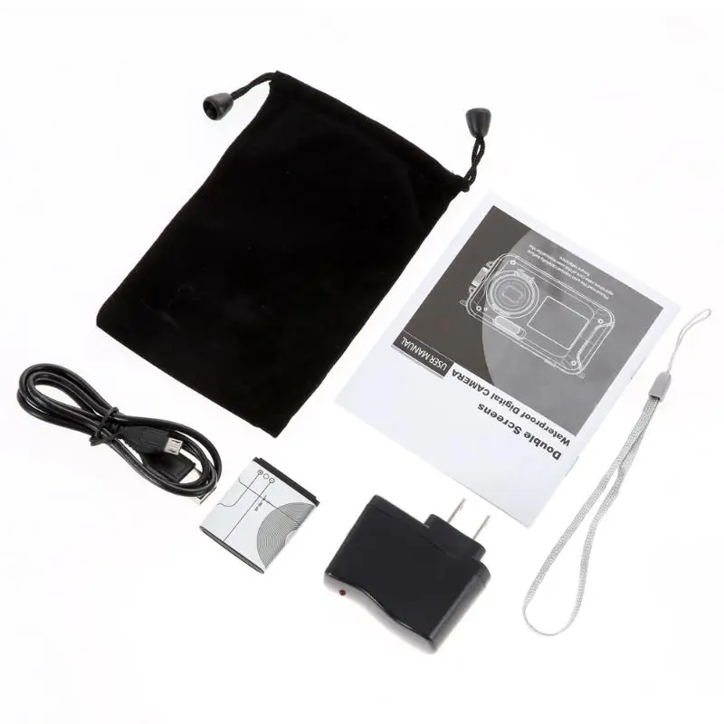 DubleScreen HD 24MP водонепроницаемый цифровой зум DigitalVideoCamera 1080 P DV 16x