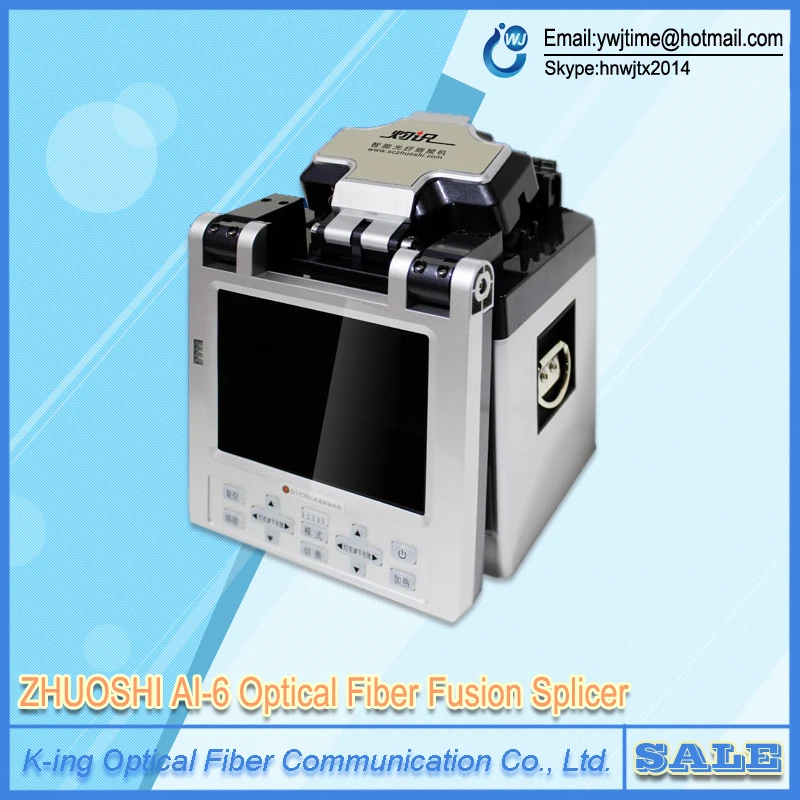 Factory direct sale DHL EMS AI 6 SM MM Automatic FTTH Fiber Optic Splicing Machine Optical