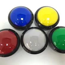 Выпуклые 100 мм кнопки большой освещенный ключ развлекательные части Аксессуары для видеоигр кнопочные переключатели с микропереключателем светодиодный свет