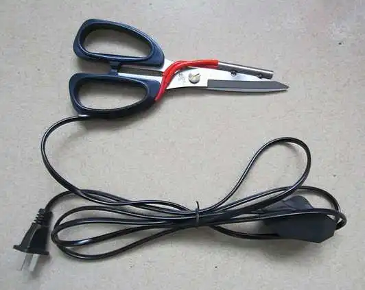 

Electric Heating tailor scissors, tailor's heating cloth fabric cutter, heat cutter