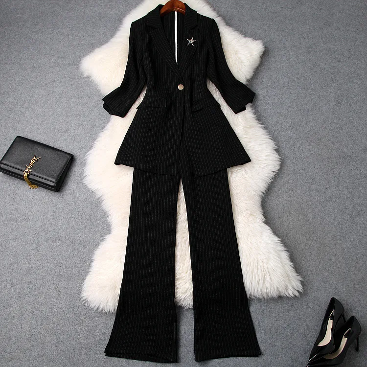 De Piste Européenne Ah03229 Style Femmes Luxe Vêtements Ensembles Partie 2019 Célèbre Mode Design Marque Zqnzztaw