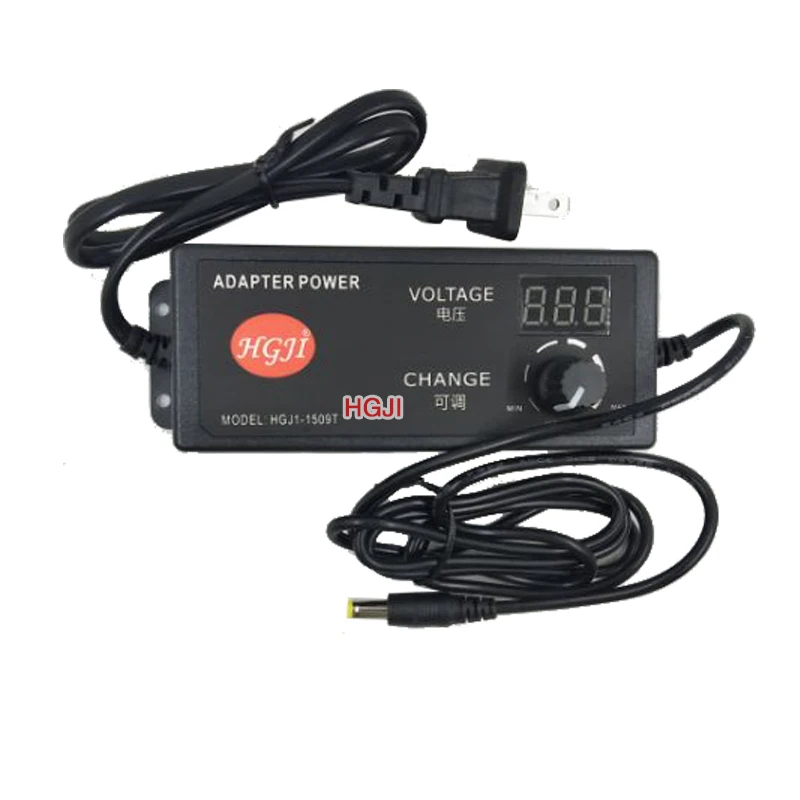AC90V 250V к DC 3 8 V 37V 1.7A Регулируемый адаптер питания dc35V 30V 24v 22v 4 5 v 7v 8v со светодиодным