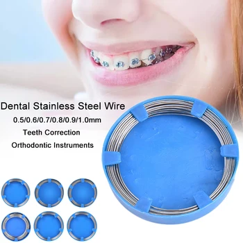 

0.5-1.0mm Dental Stainless Steel Wire For Professional Dentist Teeth Correction Tooth Orthodontic Surgical Lab Instruments