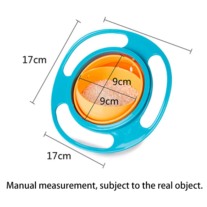 Обучающая посуда для кормления детей практичный дизайн детская вращающаяся балансирующая чаша Новинка Гироскопический зонтик чаши вращающаяся на 360 влагозащищенная чаша