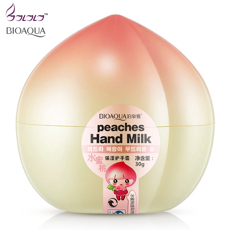 bioaqua peach lotion moisturizing hand cream whitening fruit cosmetic