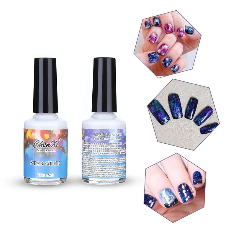 

1 Bottle 16ml Nail Foil Adhesive Glue Star Glue For Nail Foils Transfer Paper Glue Manicure Nail Art Tool