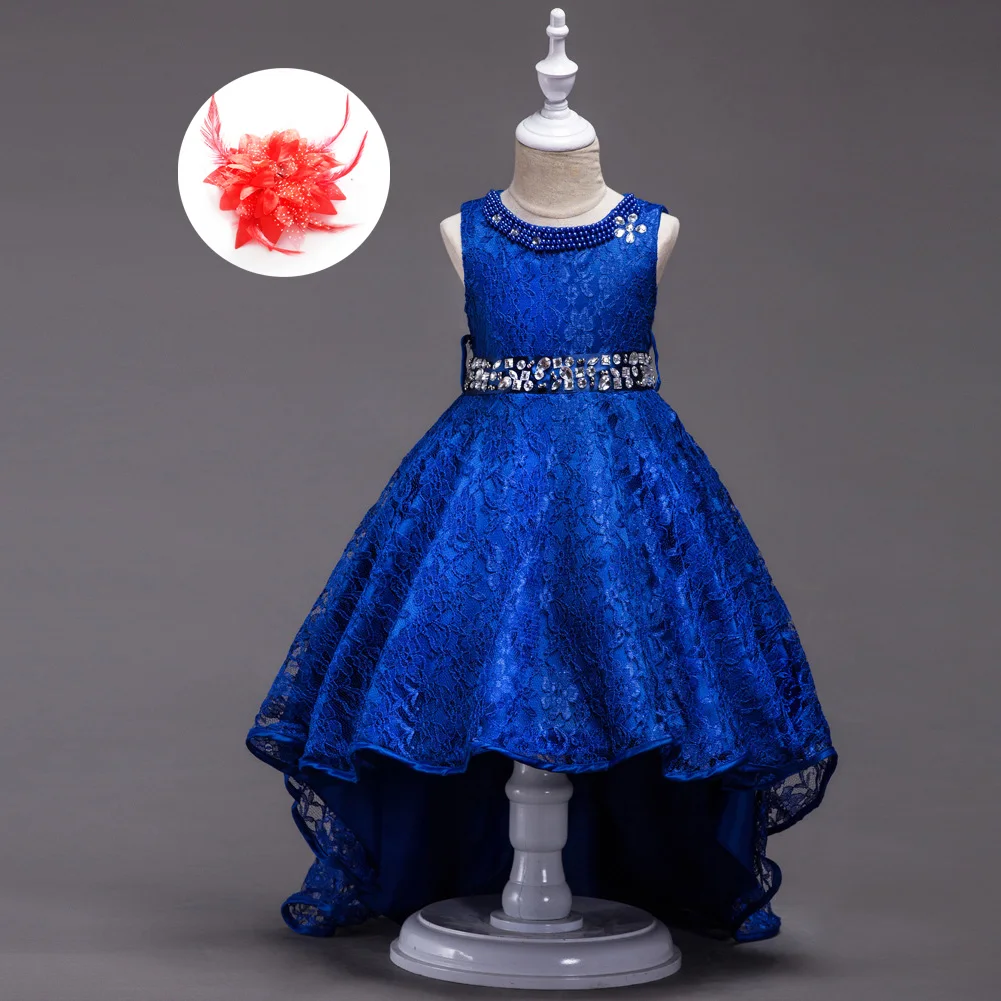 Детский коктейльный костюм для мероприятия принцессы; праздничная одежда; цвет синий, бежевый, красный, бордовый; свадебные платья; детское торжественное платье