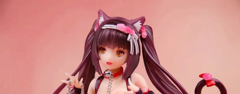 Аниме 24 см NEKOPARA Экстра VA Chocolat и родное кресло ПВХ фигурка Коллекционная модель