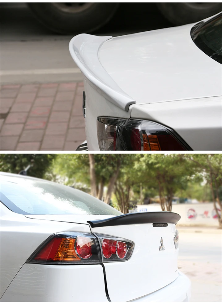 Для Mitsubishi LANCER Спойлер ABS Материал заднее крыло праймер цвет задний спойлер для 2009 2010 2011-12-13-14 Lancer спойлер