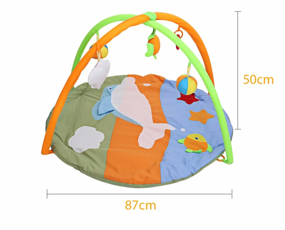 Дельфин детские игрушки ребенка играть Коврик От 0 до 1 года игры Обои Infantil красочные Обучающие Ползучая Коврик играть тренажерный зал мультфильм Одеяло curpet