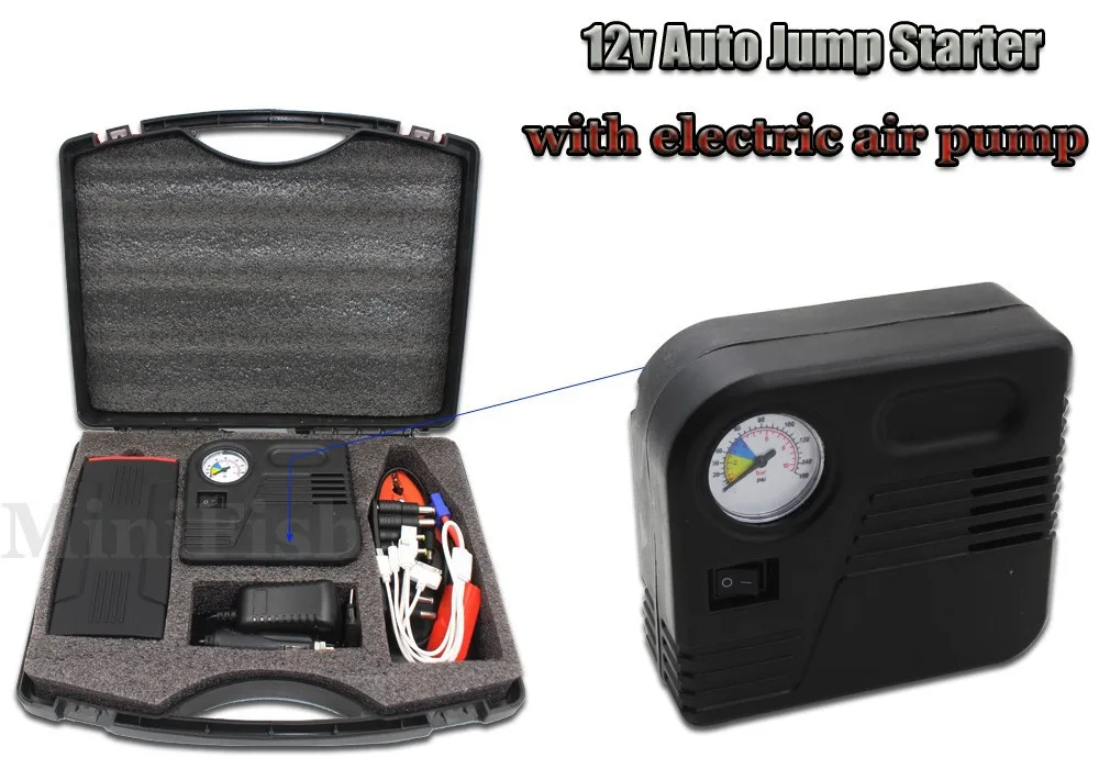  Fast Delivery Multi-function Mini Portable Car Jump Starter 600A 12V High Capacity Vehicle Engine B