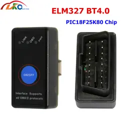 100 шт./лот DHL Бесплатная ELM327 OBD2 V1.5 автомобиля диагностический сканер Bluetooth 4,0 V06H4K/V06H4K-1 Поддержка Android/Windows/iOS