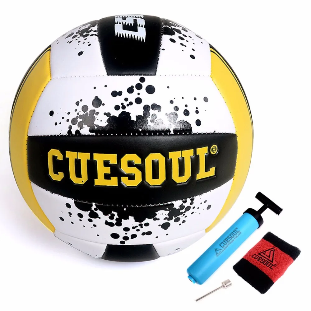 CUESOUL الأحمر/الأصفر لينة اللعب الطائرة ، ومعيار #5 الحجم الطائرة
