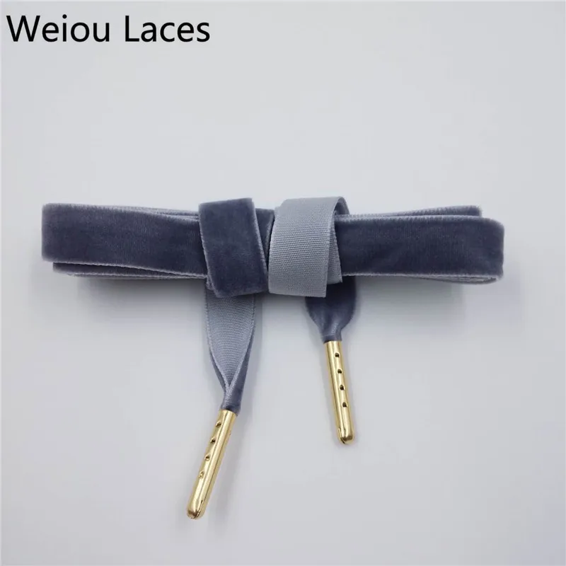 New Arrival Weiou 1.27cm Width Metal Tips Flat Single Side Velvet Shoelaces Shoe Laces For Sneaker Sport Shoes Drop Shipping New Arrival Weiou 1.27cm Width Metal Tips Flat Single Side Velvet Shoelaces Shoe Laces For Sneaker Sport Shoes Drop Shipping
