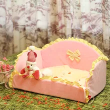 New arrival Detachable and Washable New dog house Soft dog sofa cat bed onesie pink blueComfortabl Princess Pet Bed