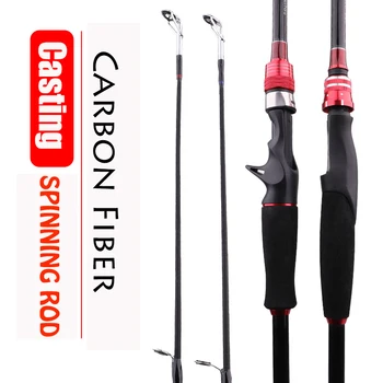 

Wholesale 3 Pcs 1.8M 2.1M Fishing Rod 2 Sections Lure Rod Carbon Fiber Casting Rod Good Quality Fishing Pole EVA Handle