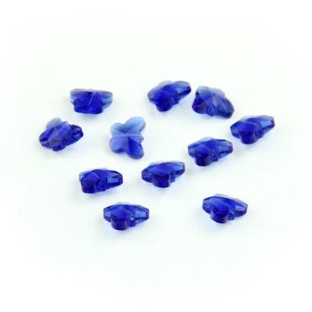 

14mm 1000pcs Sapphire Middle Hole Crystal Mini Butterfly Beads For Adornment Of Beads In A Fish Bowl Wholesales