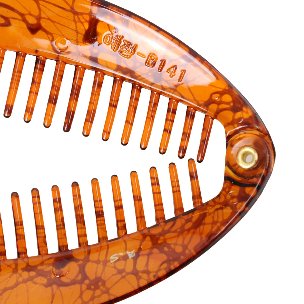 2 Pieces Fish Tail Design Hair Banana Clip 13x6cm Lady Girls School Girls Hair Clips Barrette Comb Hair Jewelry