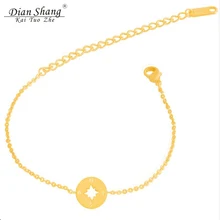 DIANSHANGKAITUOZHE браслеты с компасом из нержавеющей стали для женщин браслет бижутерия Подвеска для лучших друзей мужской браслет Bff